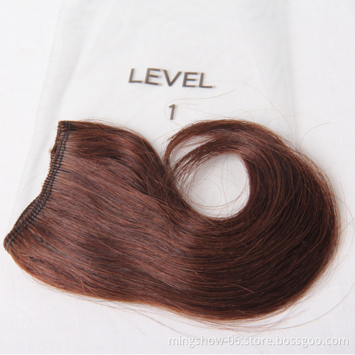 Double weft raw indian hair human hair wholesale 20 pieces wholesale doll hair weft
